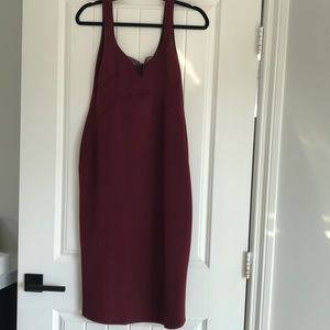 Maroon asos maternity dress sz 6
